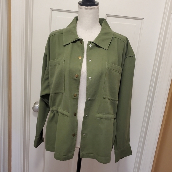 NWT Lucky Brand Army Green Spring/Fall Jacket Size Large, Retail $169.00 - Picture 8 of 14